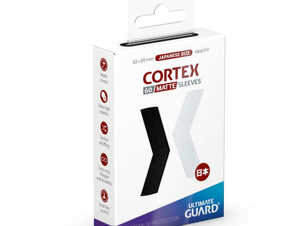 Ultimate Guard Cortex Sleeves Matte Japanese Size (60) - Black