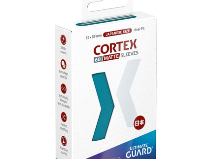 Ultimate Guard Cortex Sleeves Matte Japanese Size (60) - Petrol