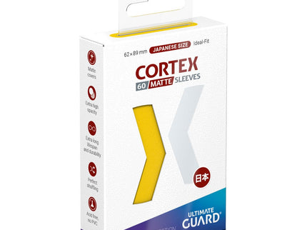 Ultimate Guard Cortex Sleeves Matte Japanese Size (60) - Yellow
