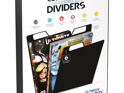 Ultimate Guard Comic Book Dividers (25) - Black
