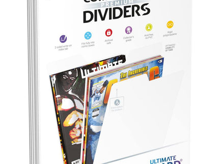 Ultimate Guard Premium Comic Book Dividers Separadores para Cómics Blanco (25)