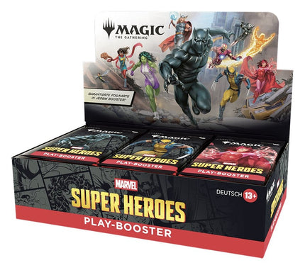 Magic the Gathering Marvel Super Heroes Caja de Sobres de Juego (30) alemán