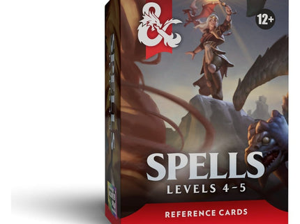 Dungeons & Dragons RPG Tarjetas de Referencia: Hechizos (Niveles 4-5) *Edición Inglés*