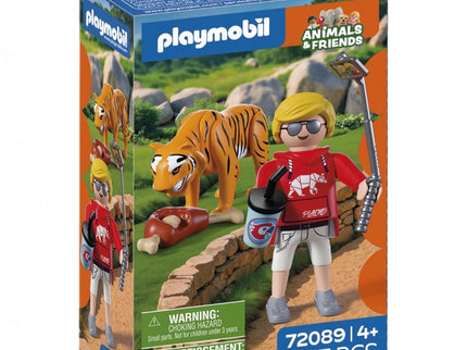 ZOO: TIGRE Y VISITANTE 72089 PLAYMOBIL
